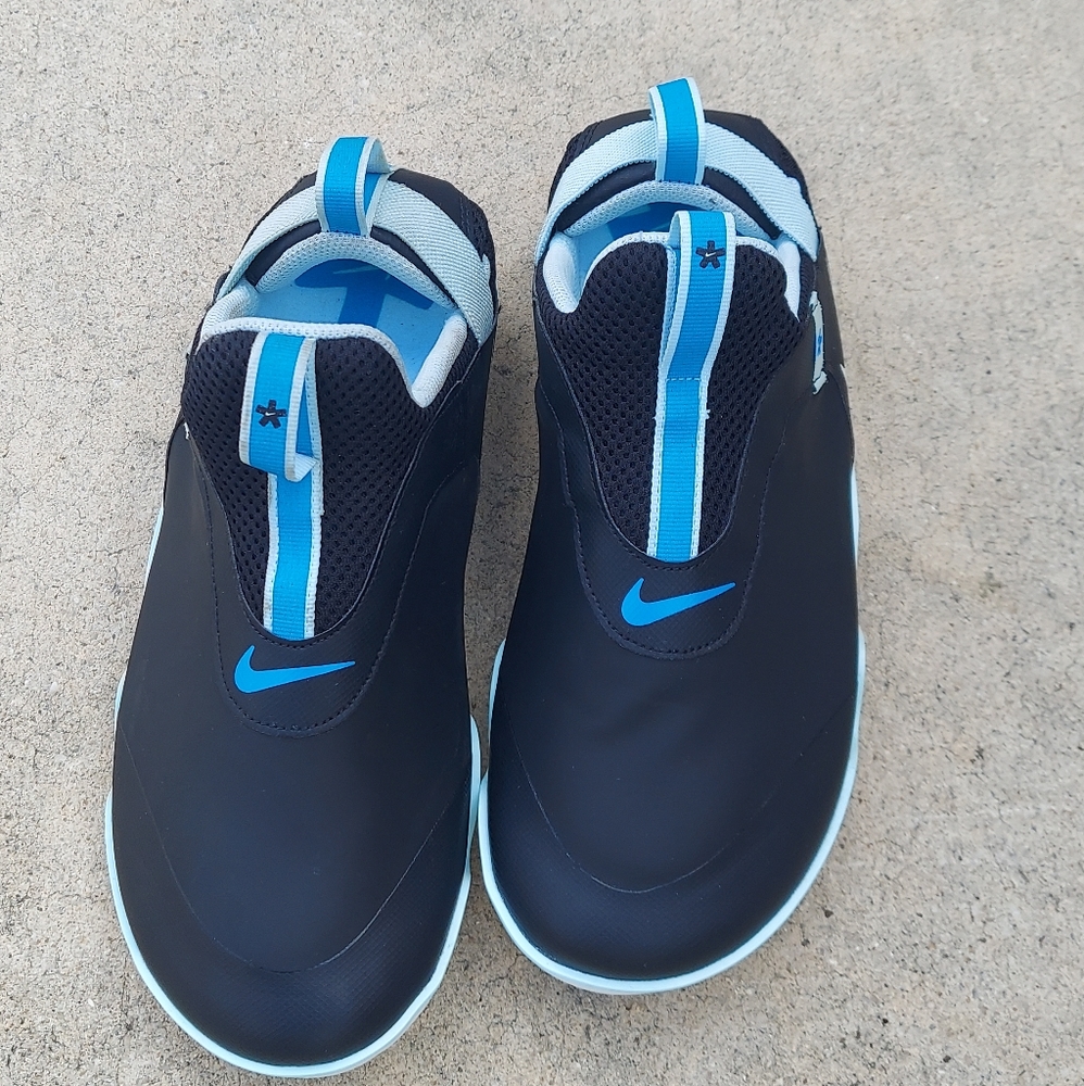 Nike Air Zoom Pulse Nursing Medical Men's Slip On Shoes Black Teal Sizes 7-13 - Picture 2 of 4